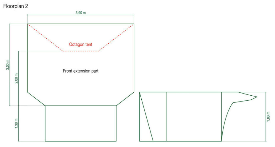 Přístřešek Coleman  Octagon Front extend grey - main (2)
