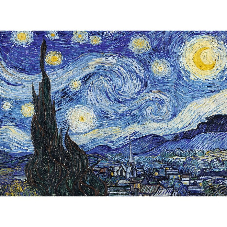 Trefl Dřevěné puzzle 200  - Hvězdná noc - Vincent van Gogh - main (1)