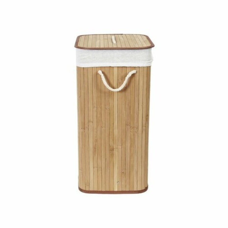 Compactor Bambusový koš na prádlo s víkem Compactor Bamboo - obdélníkový, přírodní, 43 x 35 x 60 cm - main (1)