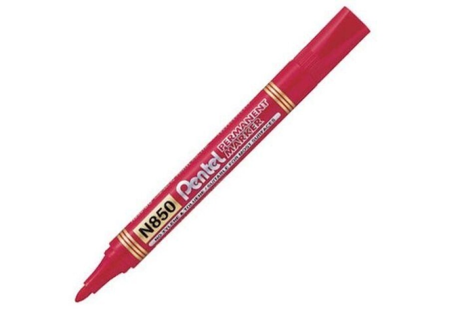 Popisovač Pentel Permanentní N850 - červený 4,2 mm - main (0)