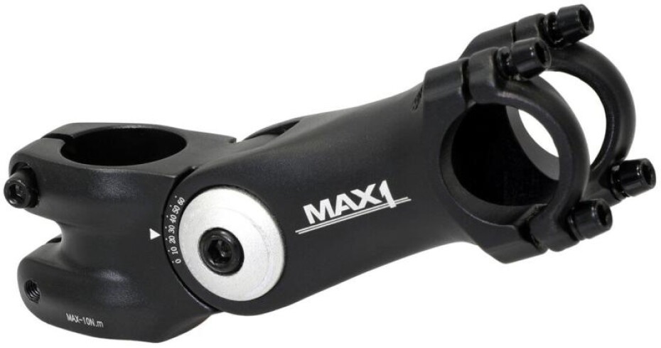 Max1 stavitelný představec 105/60°/25,4 mm černý - main (0)