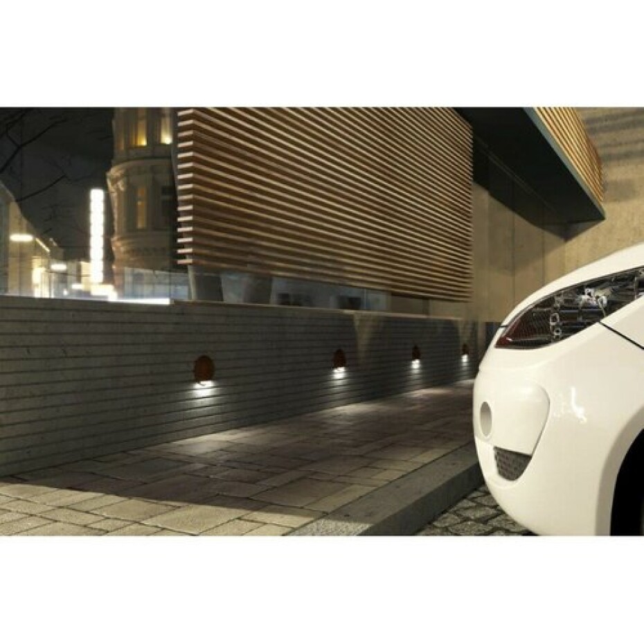 Panlux Venkovní nástěnné LED svítidlo Leon Circle bílá, IP65, 2 W - main (3)