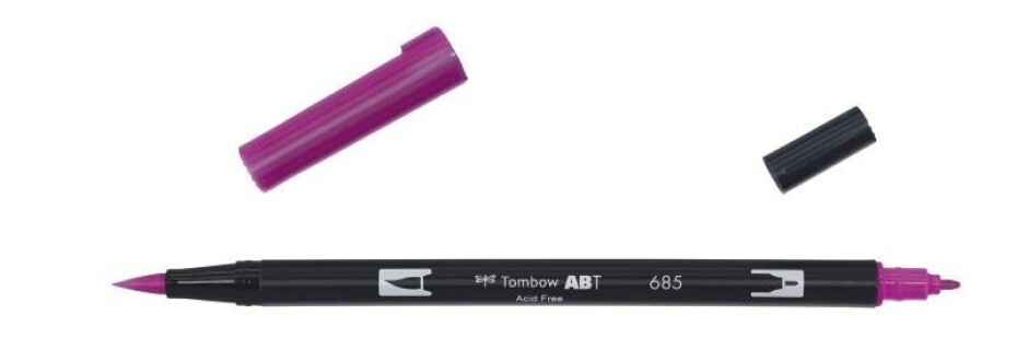 Tombow Oboustranný štětcový fix ABT - deep magenta - main (0)