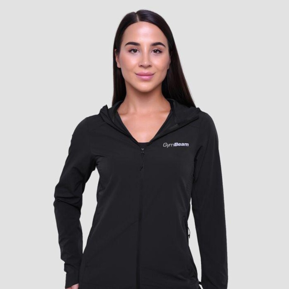 GymBeam Dámská běžecká bunda Pulse Black - main (0)