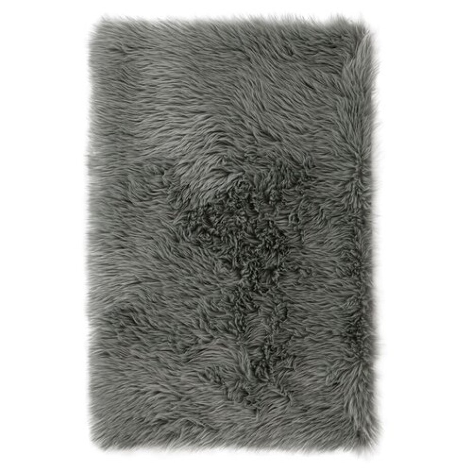 AmeliaHome Kožešina Dokka tmavě šedá, 60 x 90 cm - main (0)