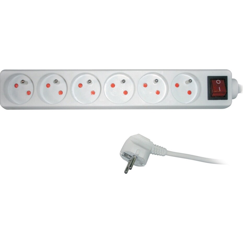 Retlux RPC 34 Prodlužovací kabel s vypínačem, 6 zásuvek, 5 m - main (0)