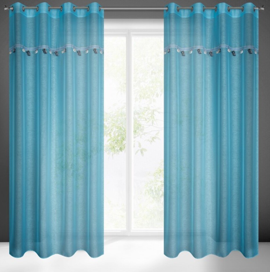 ArtFir Záclona CAR 2 K | modrá 140 x 250 cm - main (0)