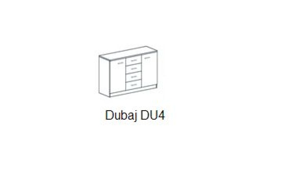 ArtStol Ložnice DUBAJ | bílá/černá - main (7)