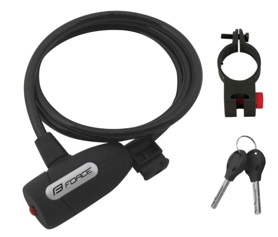 Force LUX spirálový zámek s držákem 120cm/8mm - main (0)