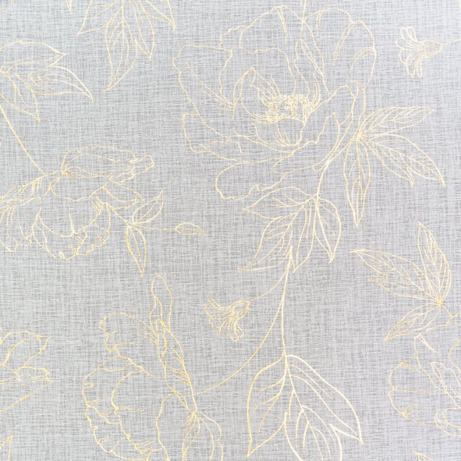 ArtFir Záclona BELLE K | bílá/zlatá 140 x 250 cm - main (4)