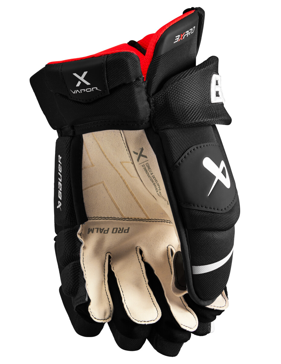 Hokejové rukavice Bauer Vapor 3X PRO black/white Senior 15 palců - main (1)