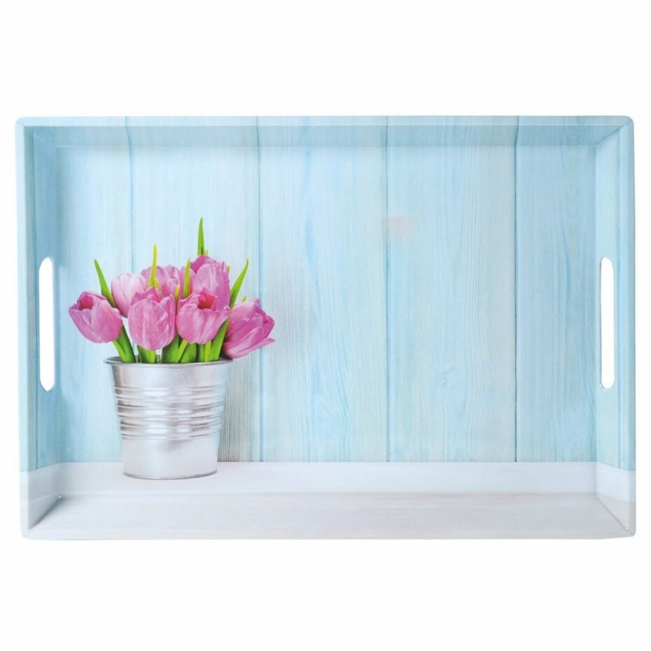 Kesper 77392 Servírovací podnos Tulipány, 50 x 35 x 4,5 cm - main (0)