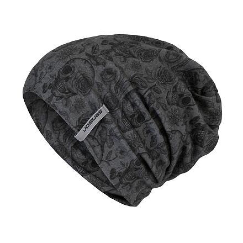 Sensor Čepice Merino Impress Černá/skulls - main (0)