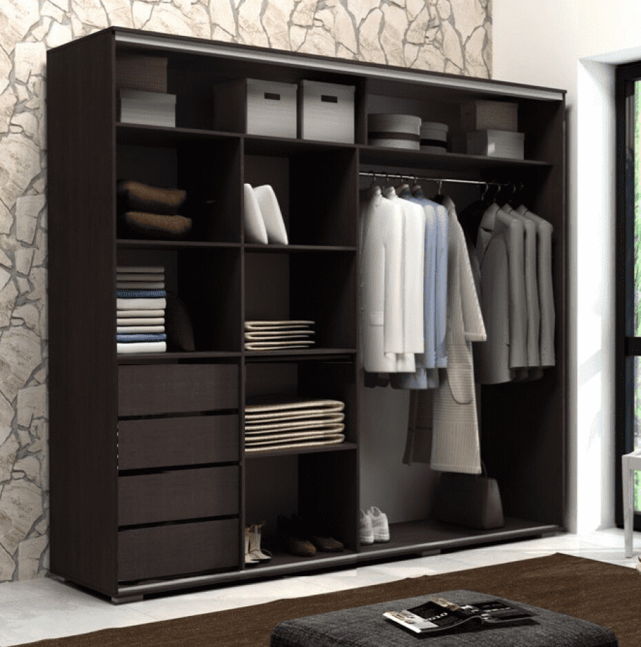 ArtSka Šatní skříň TRANI A12 | 230 cm Barva: Dub craft / bílá - main (5)