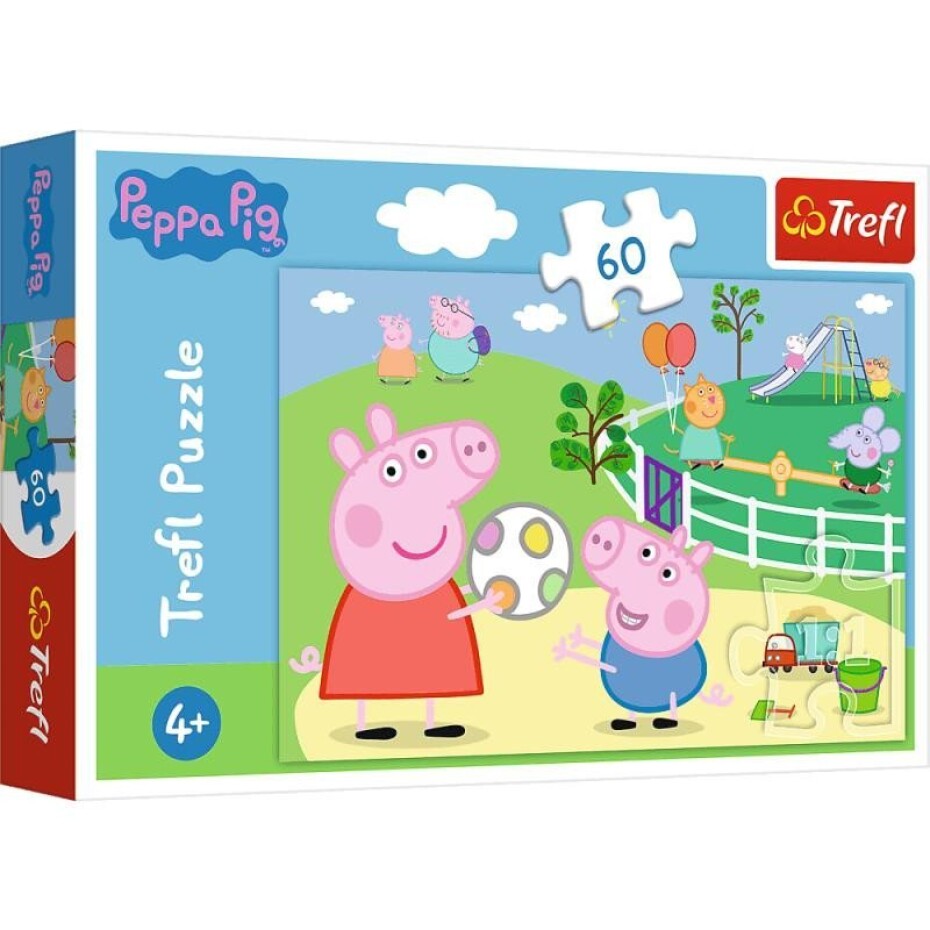 Trefl Puzzle Peppa Pig - Zábava s přáteli / 60 dílků - main (0)