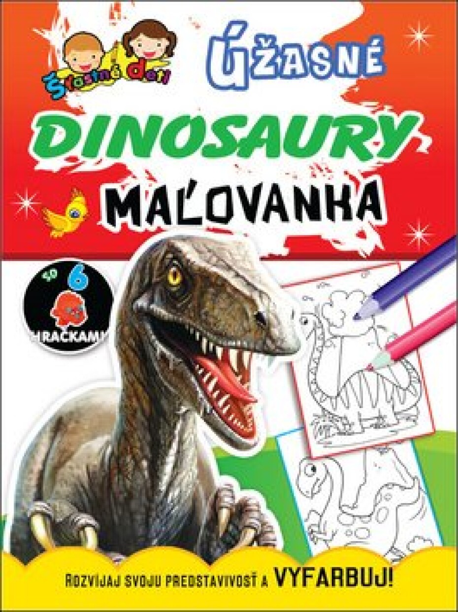 Úžasné dinosaury Úžasní dinosauři, maľovanka / omalovánka - main (0)