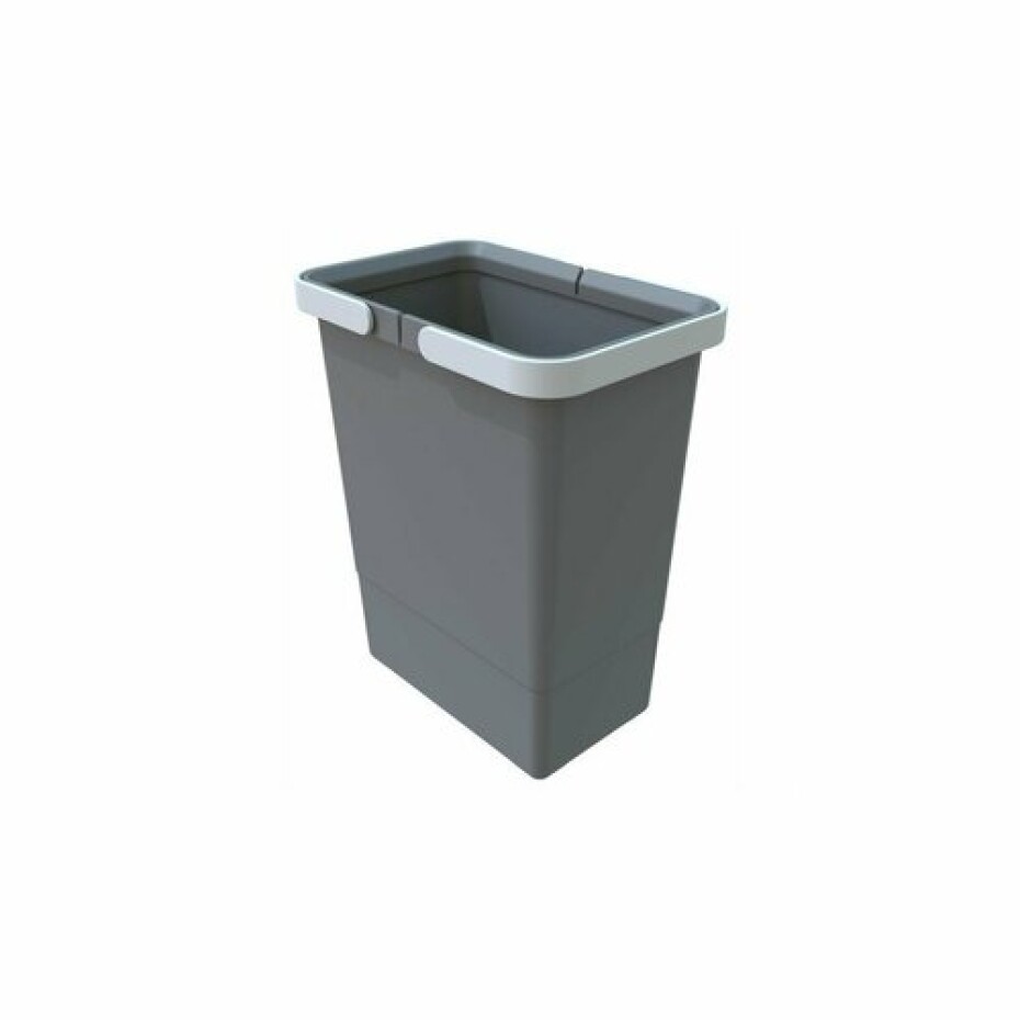 Elletipi Plastový koš s rukojeťmi 6 l, šedá, 6 l - main (0)