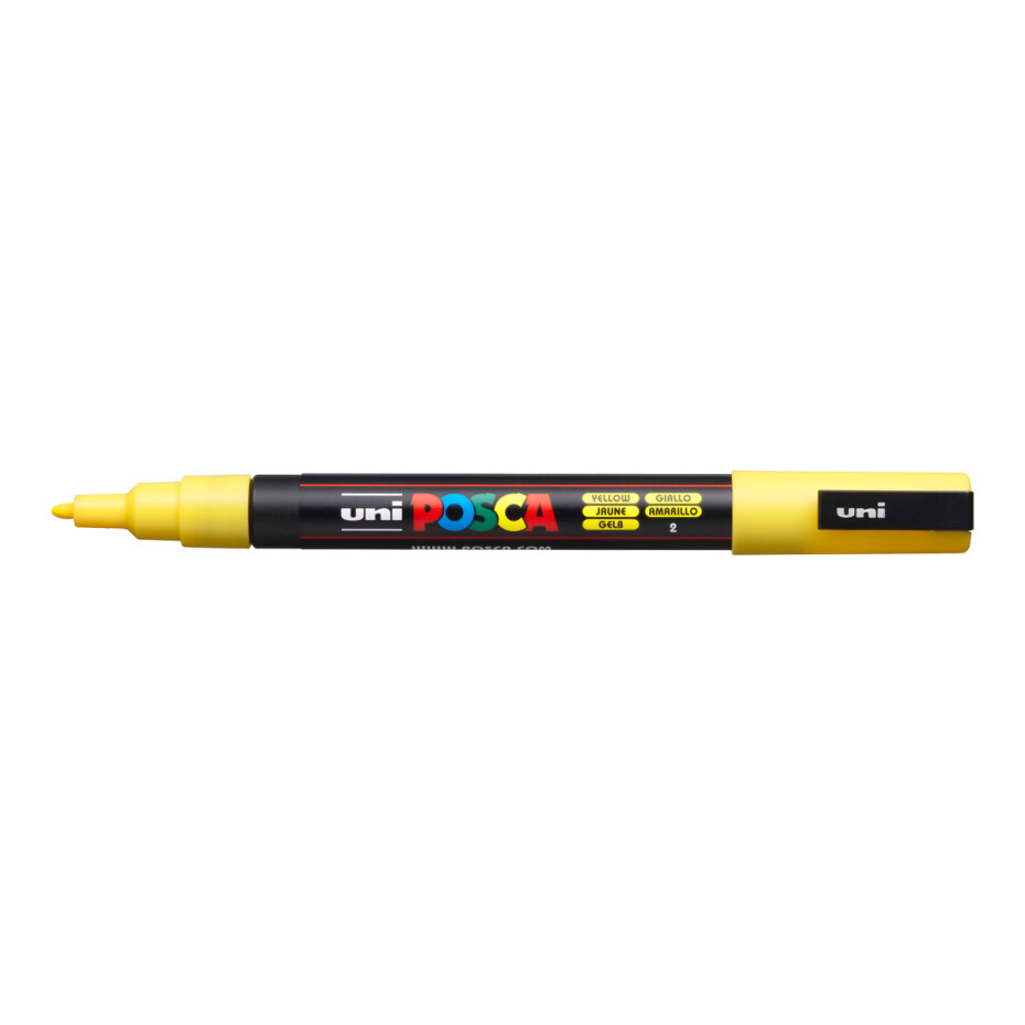 Posca popisovač PC-3M, 0,9 - 1,3 mm, žlutá (2) - main (0)