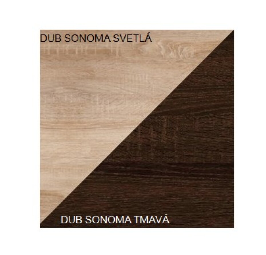 ArtCross Konferenční stolek OMEGA Barva: Dub sonoma tmavý - main (17)