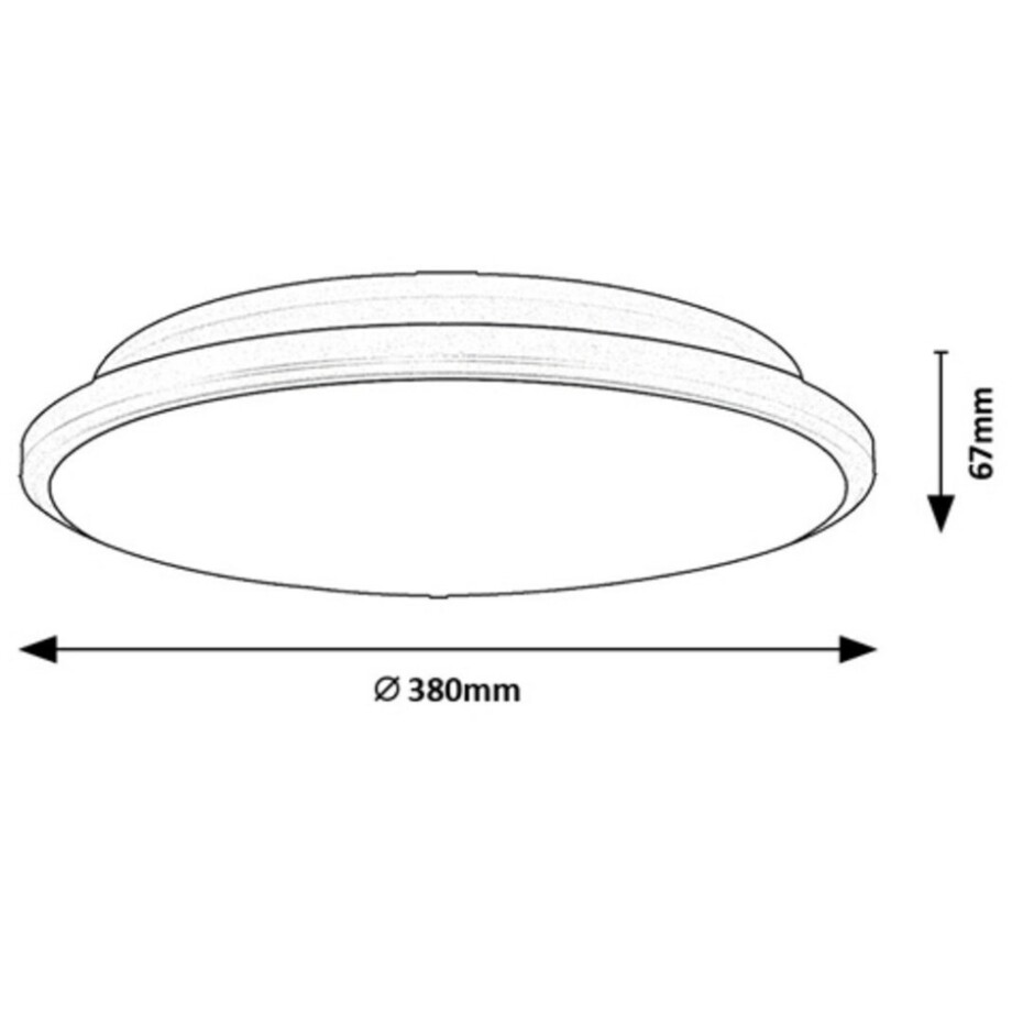Rabalux 71128 stropní LED svítidlo Engon, 24 W, černá - main (4)