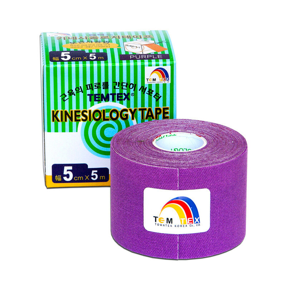 Tejpovací páska TEMTEX  Kinesio Tape Tourmaline 5 cm × 5 m oranžová - main (6)
