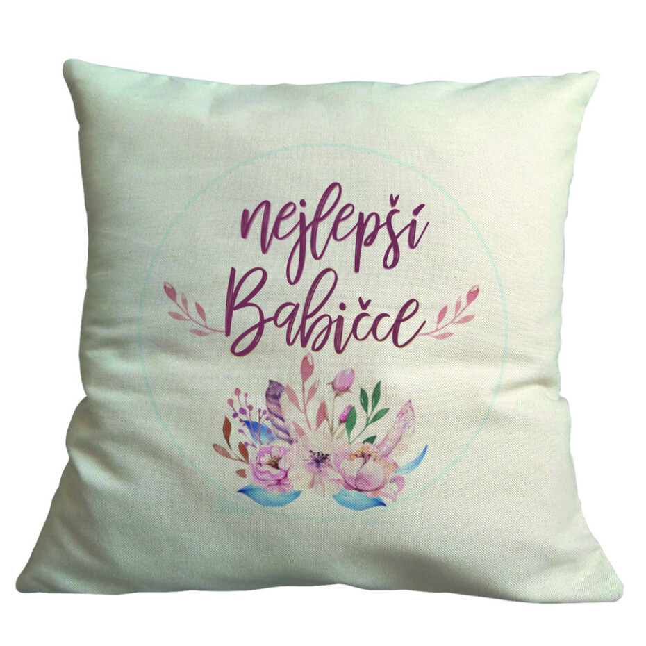 Bohemia Gifts Povlak na polštář Babičce, 40 x 40 cm - main (0)