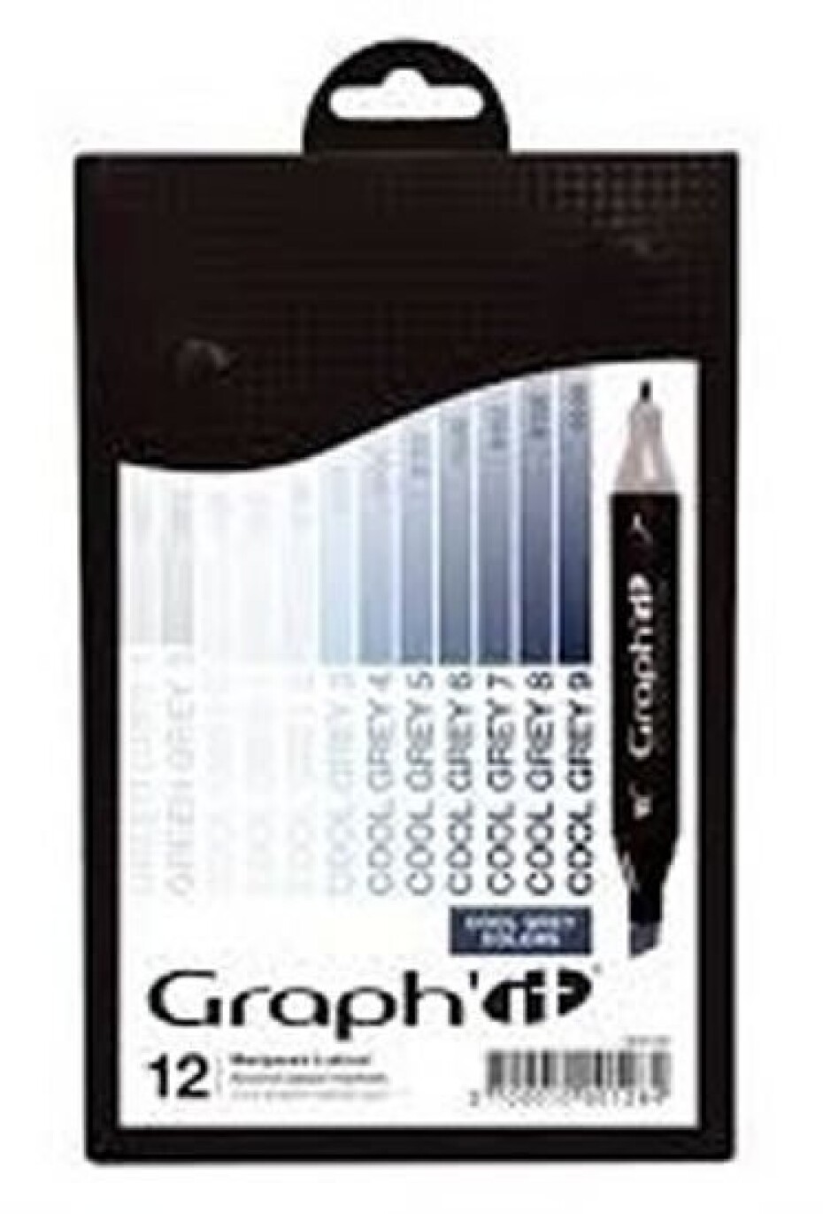 Graph´it Set alkoholových popisovačů, 12ks – Cool Grey - main (0)