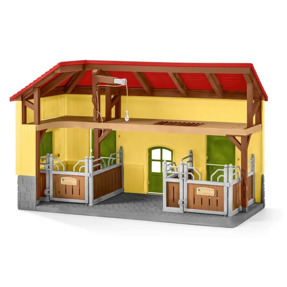 Schleich 42485 Stáj pro koně s příslušenstvím, 60 x 40 x 29,5 cm - main (10)