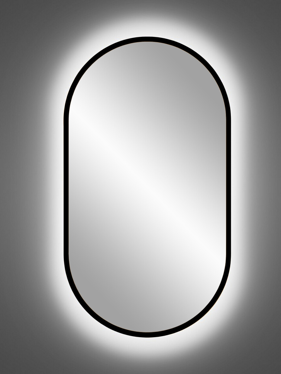 ArtCom LED zrcadlo APOLLO | černá 50 x 90 cm - main (2)