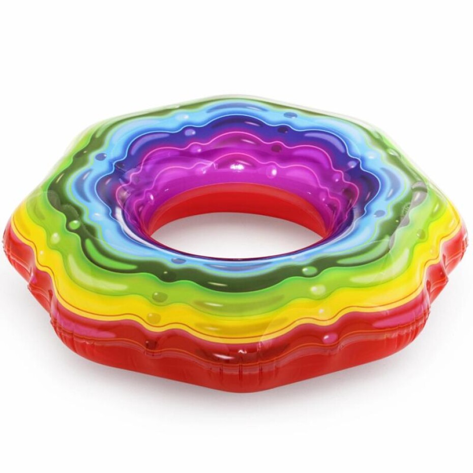 Bestway Nafukovací kruh 36163 RAINBOW RIBBON TUBE JELLY 115 cm červená - main (0)