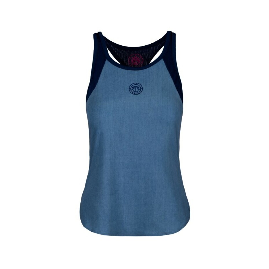 Dámské tílko BIDI BADU  Amrei Jeans Tech Tank Dark Blue M - main (0)