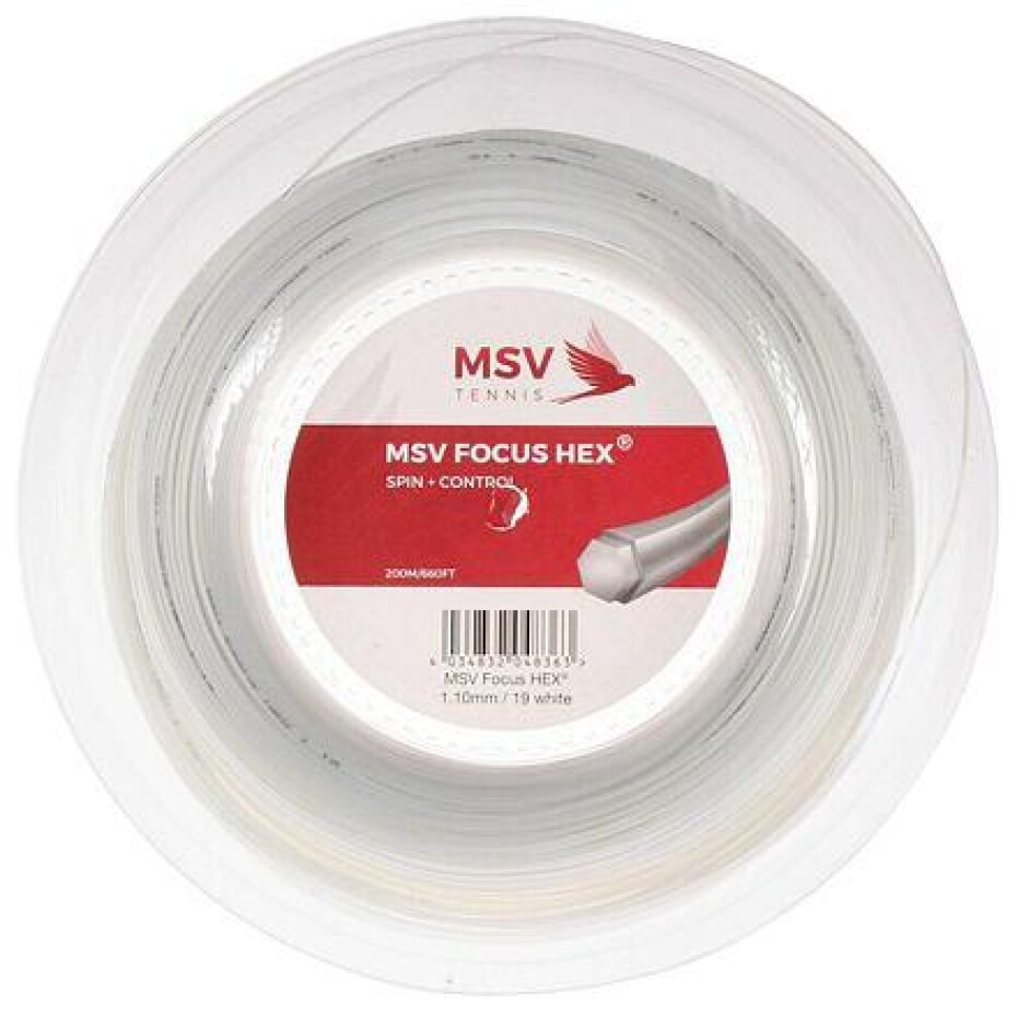 MSV Focus HEX tenisový výplet 200 m bílá - main (0)
