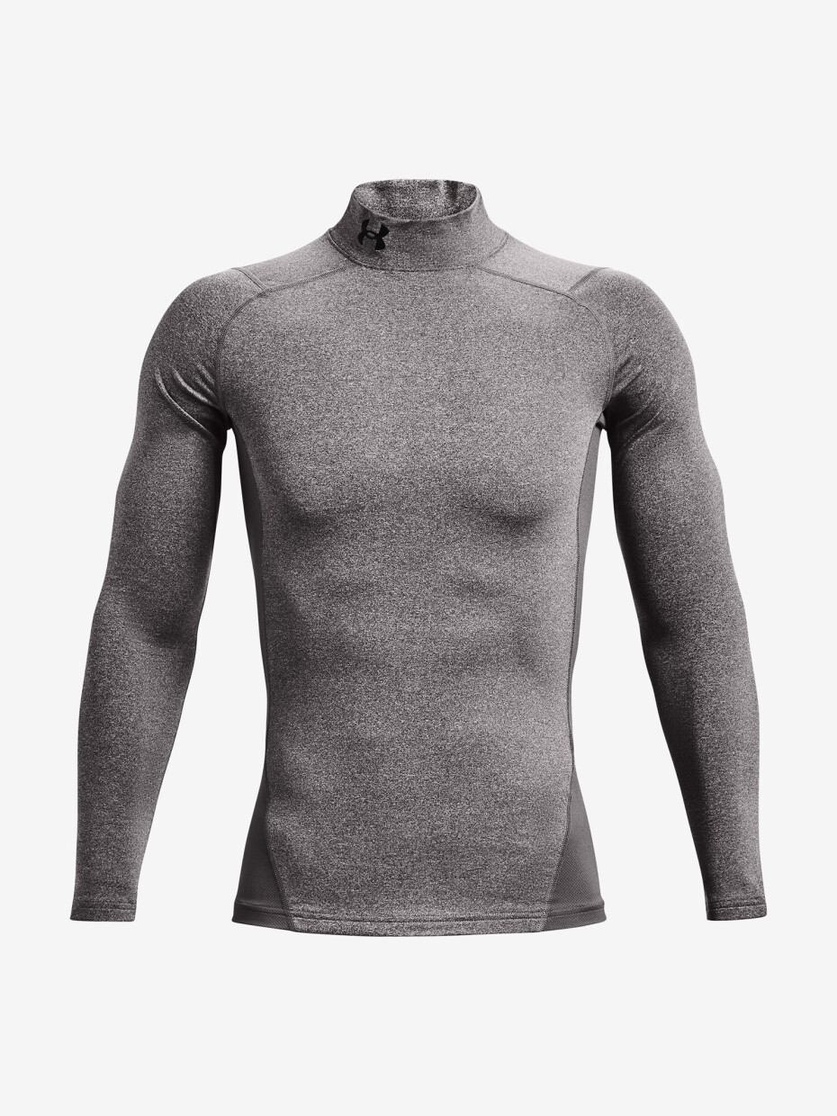 Under Armour ColdGear Armour Compression Mock LS Charcoal light heather - main (4)