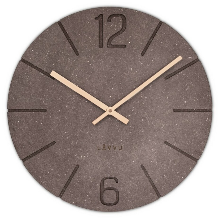 LAVVU Hnědé hodiny Natur, pr. 34 cm - main (0)