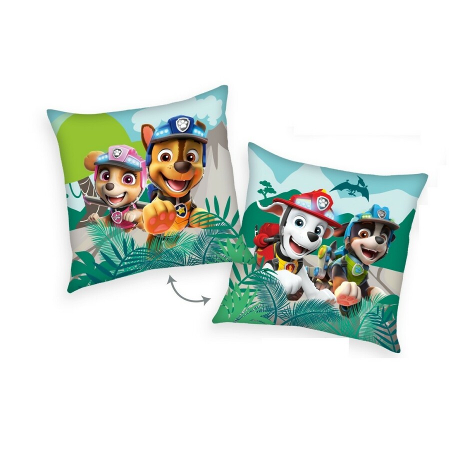 Herding Polštářek Paw Patrol Dino Rescue zelená, 40 x 40 cm - main (0)