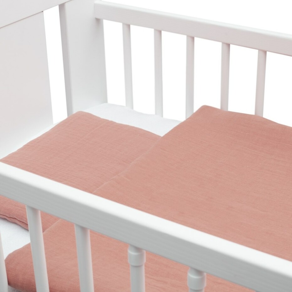 New Baby Mušelínový set s výplní růžová, 80 x 70 cm - main (2)