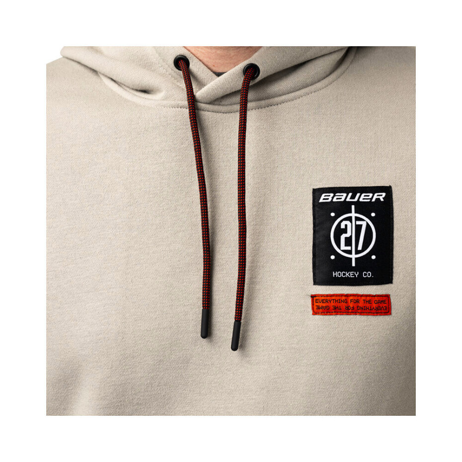 Pánská mikina Bauer  Lined Fleece Hoodie Grey S - main (2)
