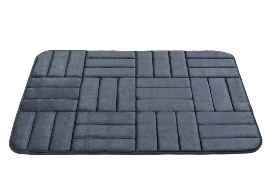 BO-MA Protiskluzová koupelnová předložka 3D 667 dark grey - 50x80 cm - main (2)