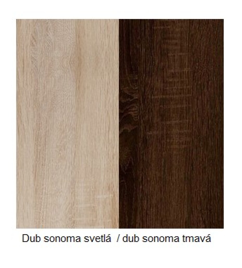 ArtCross Sada polic SOLAR | SLR 02 Barva: Dub sonoma světlá / dub sonoma tmavá - main (0)