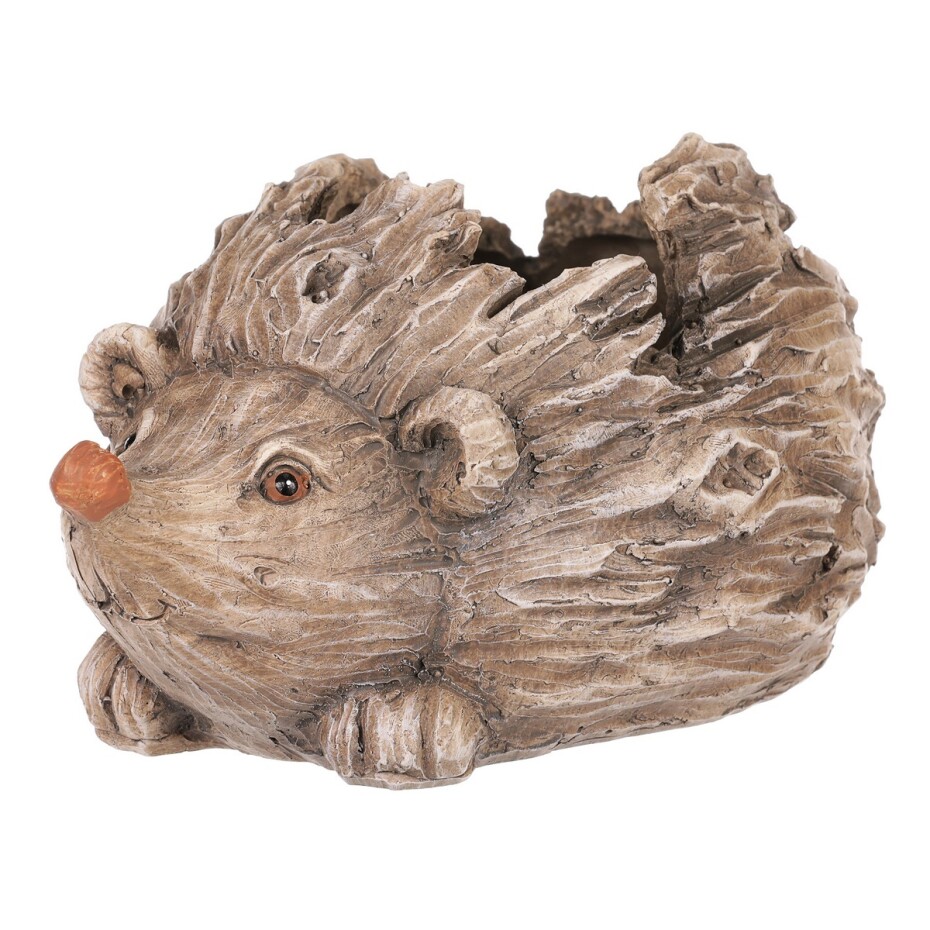 Obal na květiny Ježek. 19 x 10 x 13 cm, polyresin - main (0)
