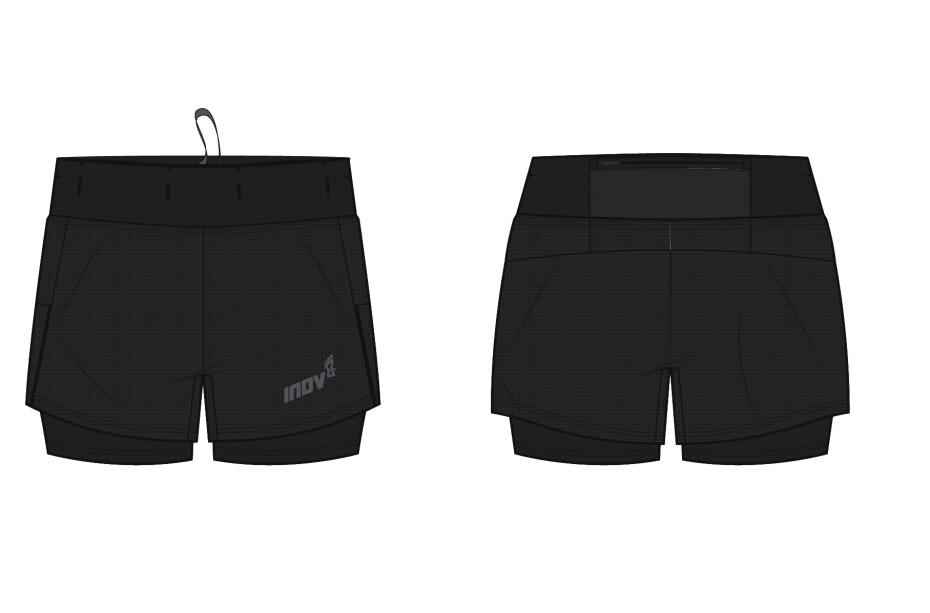Dámské šortky Inov-8 Trailfly Ultra 3" 2in1 Short Black - main (0)