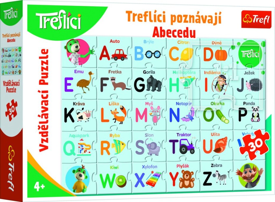Trefl Puzzle Treflíci poznávají abecedu / 30 dílků - TOMI - main (0)