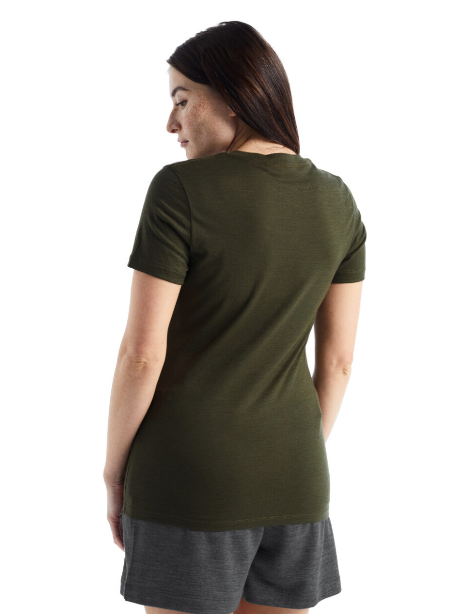 ICEBREAKER Wmns Tech Lite II SS Tee Trailhead Loden - main (1)