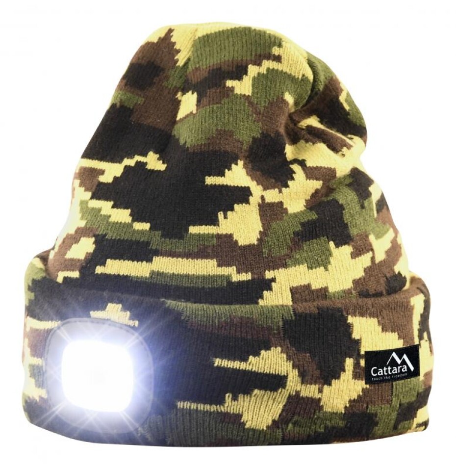 Cattara Čepice ARMY s LED svítilnou USB nabíjení - main (0)
