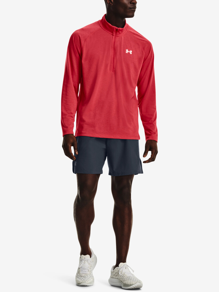 Under Armour UA STREAKER HALF ZIP červená - main (1)