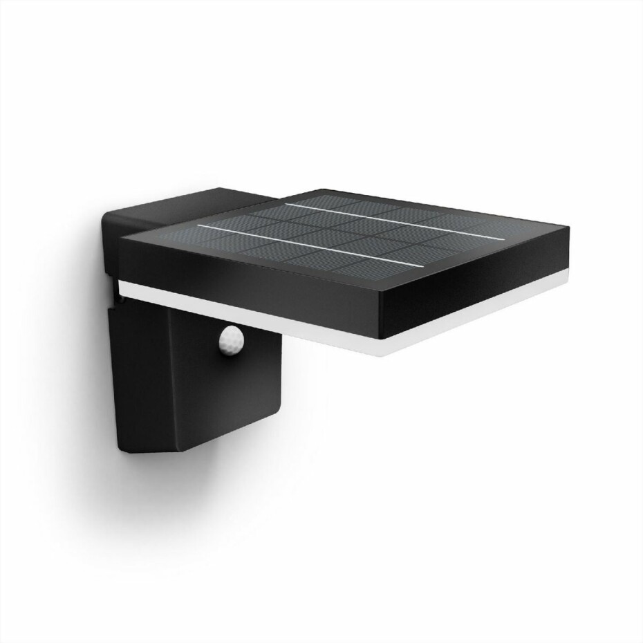 Philips Zonal UltraEfficial solární venkovní nástěnné LED svítidlo s čidlem 1,3W 3000K, černá - main (1)