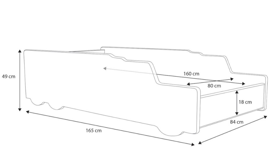 ArtAdrk Dětská auto postel ROCKET Provedení: 80 x 160 cm - main (5)