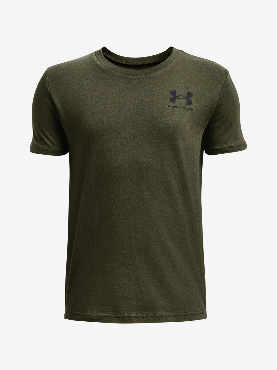 Chlapecké tričko Under Armour  SPORTSTYLE LEFT CHEST SS-GRN S - main (0)