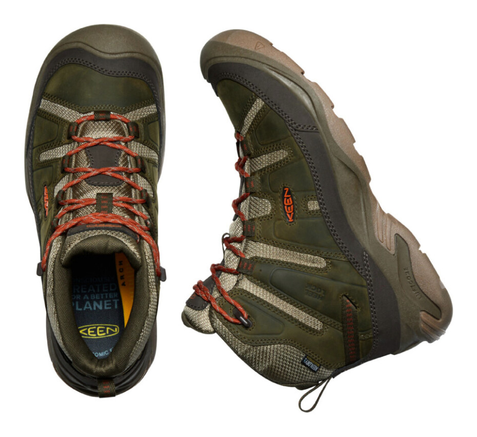 Pánská outdoorová obuv Keen Circadia Mid Wp Dark Olive/Potters Clay  US 10,5 - main (3)