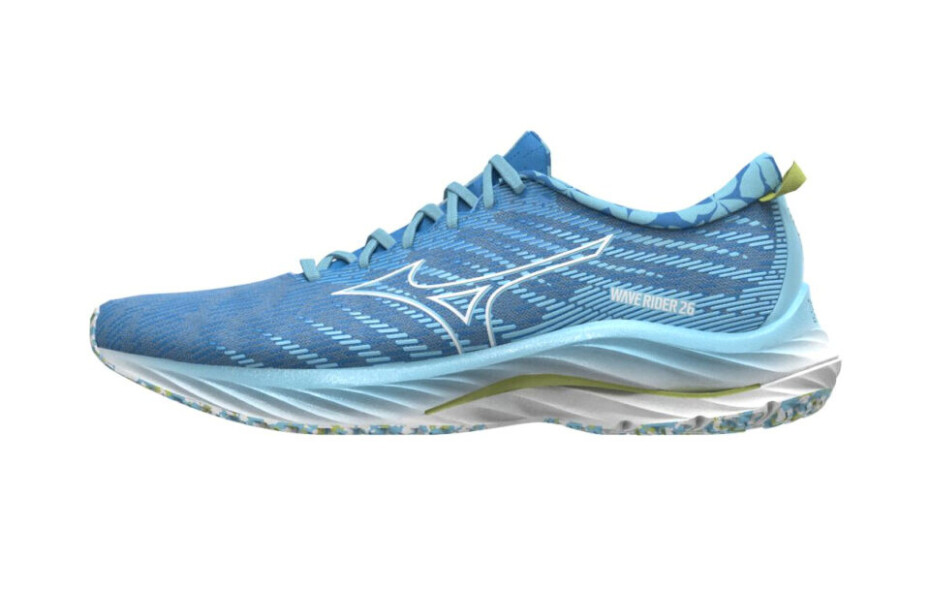 Dámská běžecká obuv Mizuno  Wave Rider 26 (Roxy) Atomizer/White/Daiquiri Green  UK 4 - main (1)